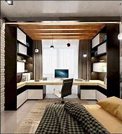 Image result for Small Bedroom Made in to Office
