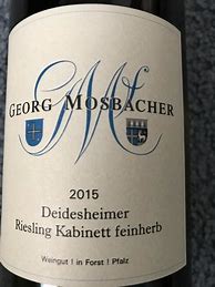 Image result for Georg Mosbacher Deidesheimer Kieselberg Riesling Grosses Gewachs