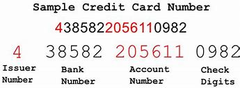 Image result for My Credit Card Number