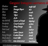 Image result for Gangster Usernames for Instagram