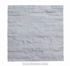 Image result for White Quartzite Stacked Stone Tile