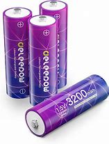 Image result for Deleepow Rechargeable AA Lithium Batteries