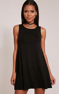 Image result for Black Sleeveless Dress
