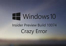 Image result for Windows 1.0 10074 Error