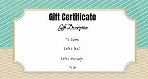 Image result for Gift Certificate Voucher