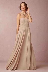 Image result for Chiffon Champagne Bridesmaid Dress