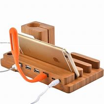 Image result for iphone charging stands wooden