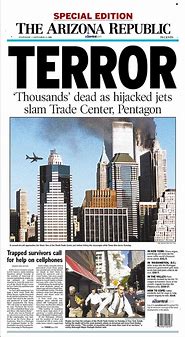 Image result for September 11 Newspaper Front Pages