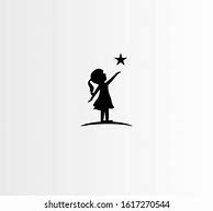 Image result for Little Girl Silohuette Under Stars Art