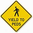 Image result for Pedestrian Yield Sign