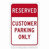 Image result for Vendor Parking Only Sign