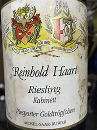 Image result for Weingut Reinhold Haart Piesporter Goldtropfchen Riesling Auslese Lange Goldkapsel Auction