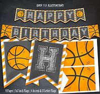 Image result for Happy Birthday Basketball Banner Template