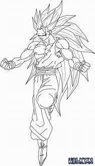 Image result for Dragon Ball Z SSJ3 Goku Coloring Pages