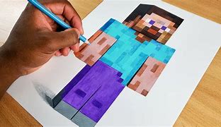 Image result for Steve Square Head Drawing