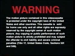 Image result for FBI Warning Screen Universal
