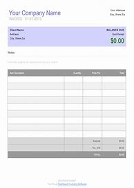 Image result for Blank Fillable Invoice Template