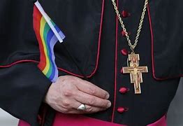 Image result for Pope with LGBT Cross