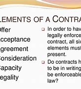 Image result for Key Element for Valid Contract