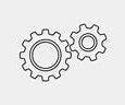 Image result for Gear Wheel White Icon