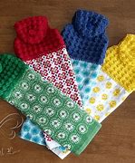 Image result for Puff Crochet Towel Holder