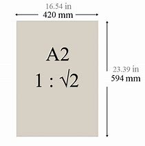 Image result for A2 Sheet Size