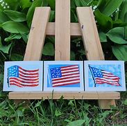 Image result for American Flag Canvas Painting Easy