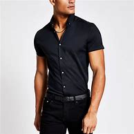 Image result for Black Short Sleeve Shirt