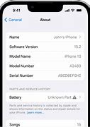 Image result for Replacement Screen iPhone Settings>About