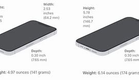 Image result for iPhone 13 Size Inches