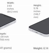 Image result for Height of iPhone 13