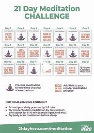 Image result for Meditation Challenge Chart
