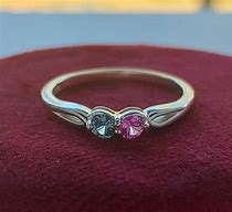 Image result for 2 Stone Mother's Birthstone Rings