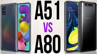 Image result for Samsung A80 vs A51