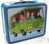 Image result for Vinyl TV-style Lunch Box