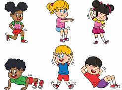 Image result for Kids Exercise Cartoon