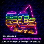 Image result for 80s Retro Neon Logo