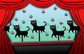 Image result for Cartoon Black Cat Wallpaper Drawing
