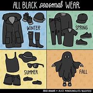 Image result for Black Clothes Meme