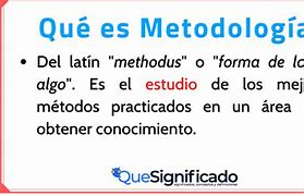 Image result for Definición De Metodología