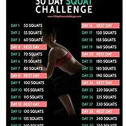 Image result for Squat Challenge Calendar Beginner Printable