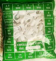 Image result for White Plastic Cable Clips