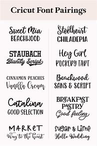 Image result for Cricut Font Combinations