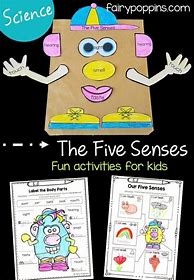 Image result for 5 Senses Worksheet 1st Grade