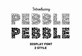 Image result for Pebbles Font