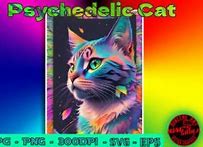 Image result for Psychedelic Trippy Art Cat