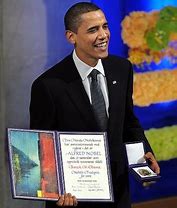 Image result for Obama Nobel Prize