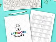 Image result for Free Printable Password Tracker PDFs