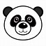 Image result for Cartoon Panda Face Drawing