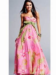 Image result for Green Yellow Pink Dresses